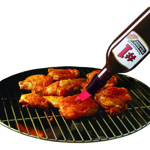 Bottle Top Baster Pro Brush 030750 on marinade bottle