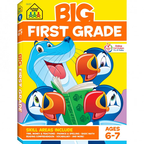School Zone Big First Grade Workbook front cover
