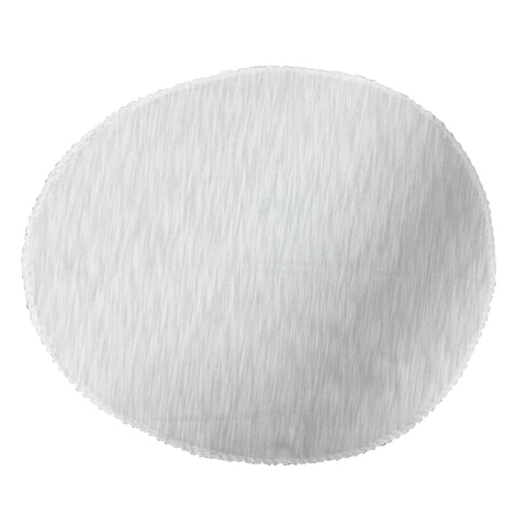 10-by-12-white, Women's Slub Knit Veil with Scalloped Edge SKS