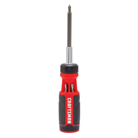 10.6 in. 7 Pc Push-n-Pick Ratcheting Multi-Bit Screwdriver Kit