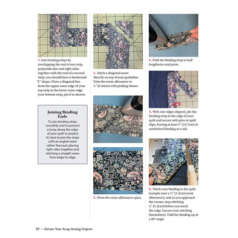 Step-by-Step Instructions; Joining Binding Ends Tips