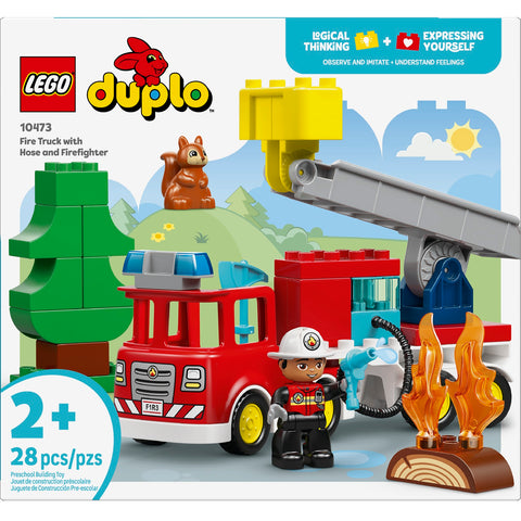 LEGO Fire Truck with Hose and Firefighter 10473