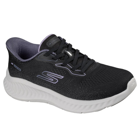 Skechers women's Slip-ins Go Walk Now Parker shoe in black & white
