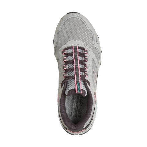 Top view of Skechers women's GO RUN Trail Altitude 2.0 Ravine shoes in gray