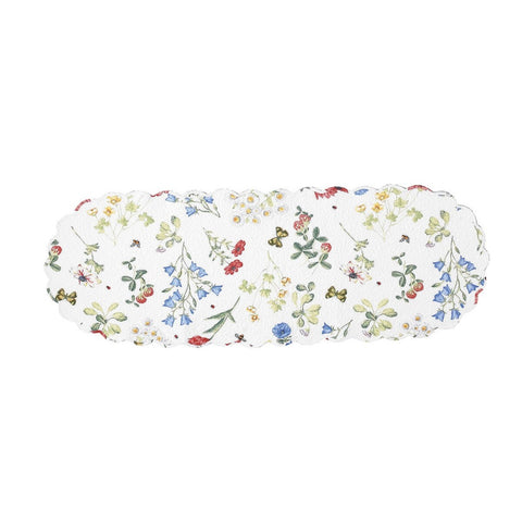 Wildflower Design Scalloped Edge Table Runner 135-12