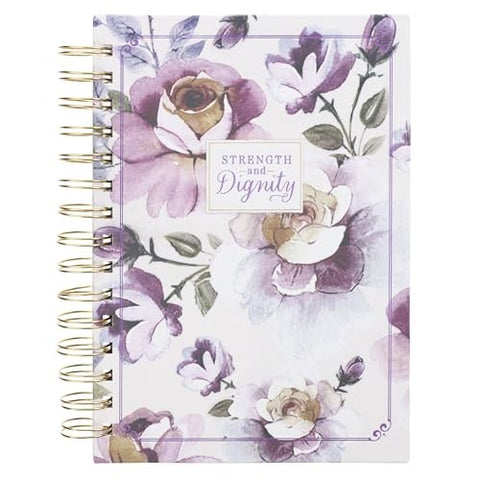 Strength and Dignity Purple Rose Spiral Journal JLW245