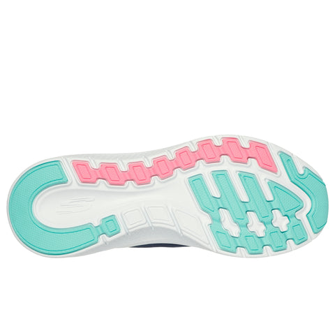 Skechers women's Slip-ins Arch Fit 2.0 Easy Chic shoe in navy/turquoise sole