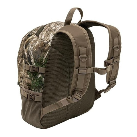 Alps Outdoorz Crossbuck camo Backpack showing straps