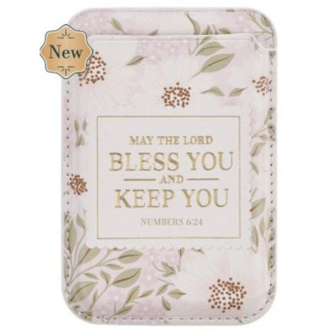 Christian Art Gifts Bless You and Keep You phone wallet