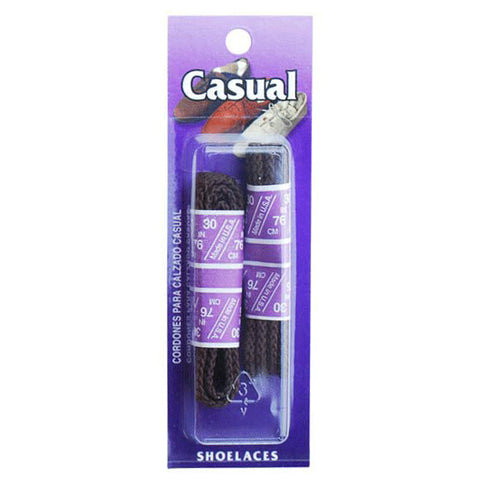 Brown Round Braided Casual Shoe Laces 1648TP
