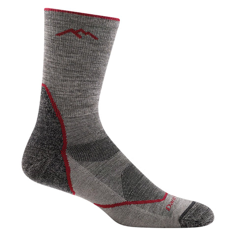 taupe, Men's Light Hiker Micro Crew Lightweight Hiking Sock 1972