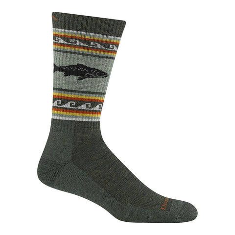 trout, Men's Vangrizzle Midweight Hiking Boot Socks 1980
