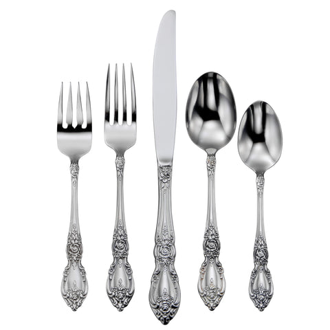 Wordsworth 45-Piece Flatware Set 2285045B place setting of five utensils