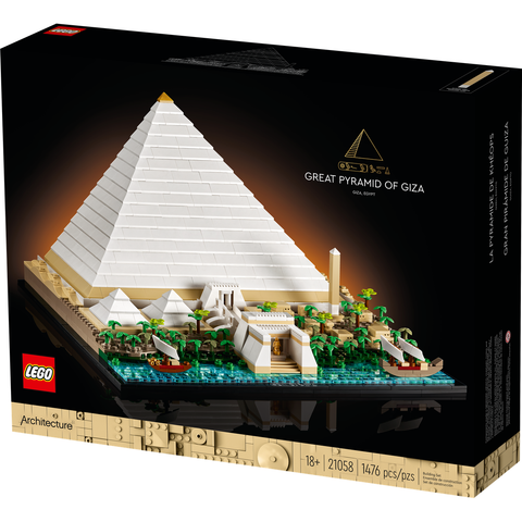 LEGO Architecture Great Pyramid of Giza 21058 Building Kit (1,476 Pieces)
