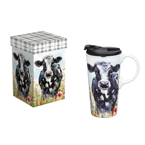farm cow, Ceramic Perfect Cup with Gift Box TK2