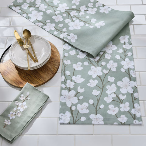 Cherry Blossom Design Table Runner 2559-130