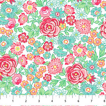 Quilting in Bloom Collection Blooms Cotton Fabric 28832-10