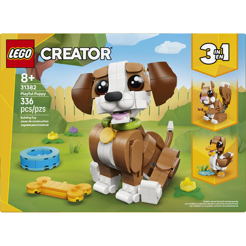 LEGO Creator 3 in 1 Cute Animals: Playful Puppy Dog 31382