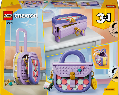 LEGO Creator 3 in 1 Art Fashion Bag with Storage 31391