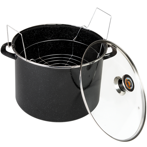 Granite Ware Heavy Gauge 21-quart Canner with glass lid