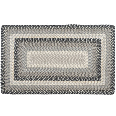 Rectangular Braided Rug Gray/Sand/Ivory RC-890 
3 x 5