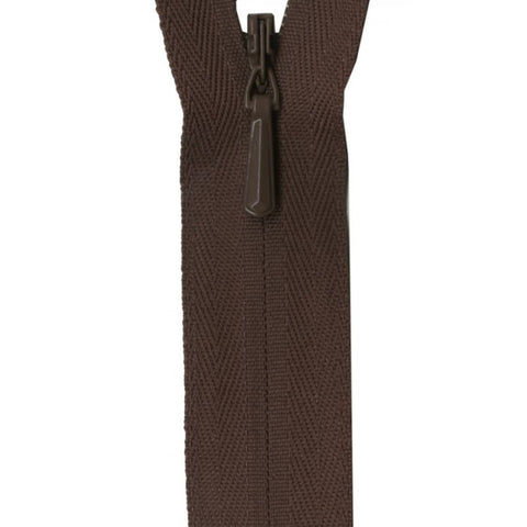 Chocolate Brown YKK Unique Zipper.