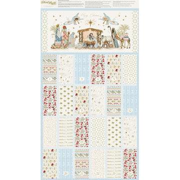 Silent Night Collection Cotton Fabric Lamb Panel 40058 11