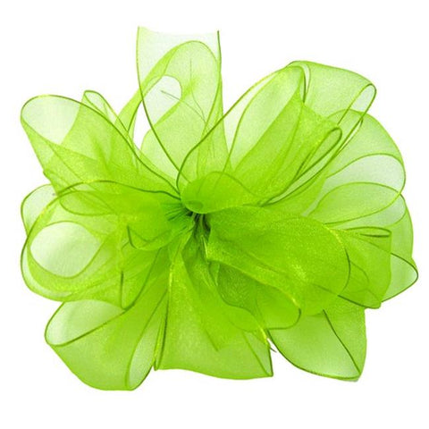 Lime Encore Wire Edge Ribbon