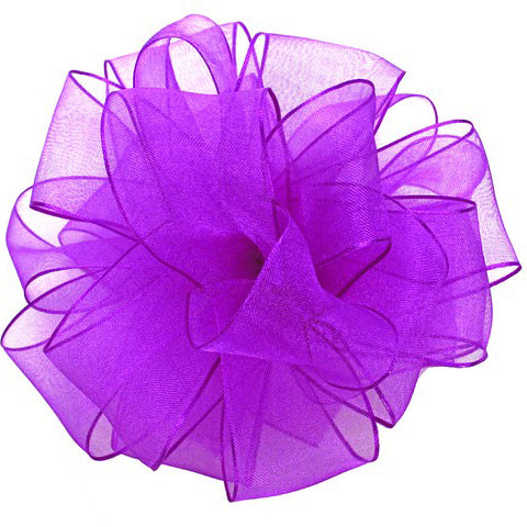 Fuchsia Encore Wire Edge Ribbon