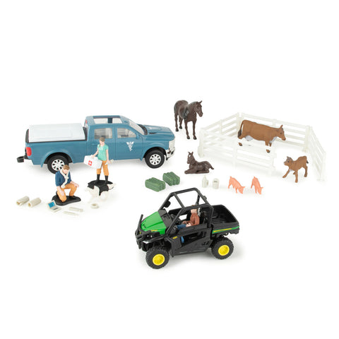 John Deere 1:32 Scale On-the-Farm Vet Toy Set 47552