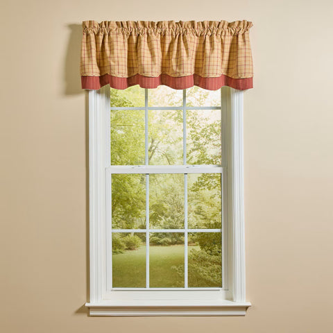 Persimmon Curtains 4877-430
lined layered valance