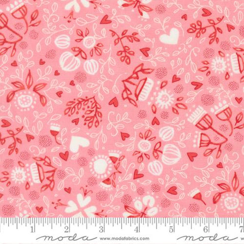pink, Darling Peony Collection Scattered Lovelies Cotton Fabric 48792
