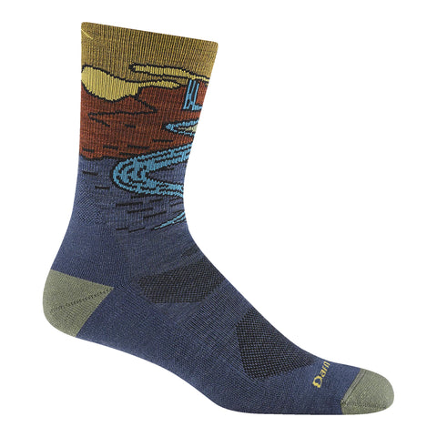 Men's Chasing Waterfalls Micro Crew Lightweight Hiking Socks 5020