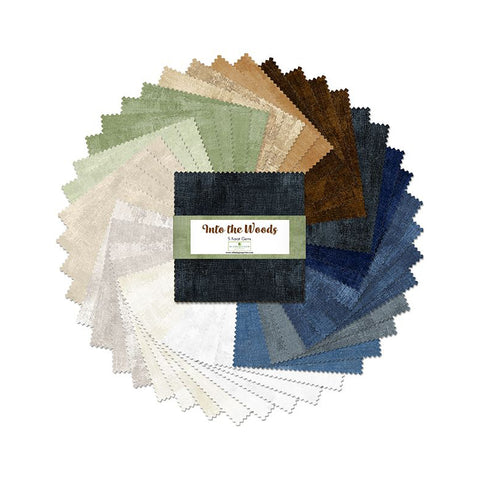into the woods, Wilmington 5 Karat Gems Precut Fabric Squares 507