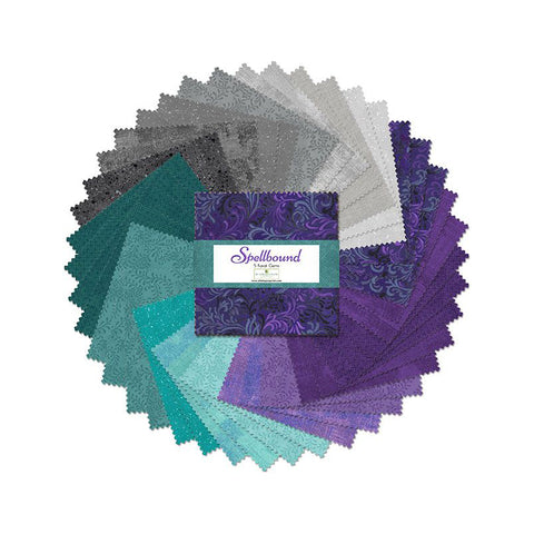 spellbound, Wilmington 5 Karat Gems Precut Fabric Squares 507