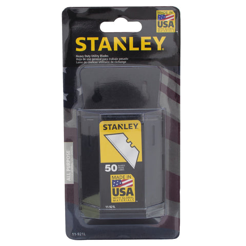 50pk Heavy-Duty Utility Blades with Dispenser