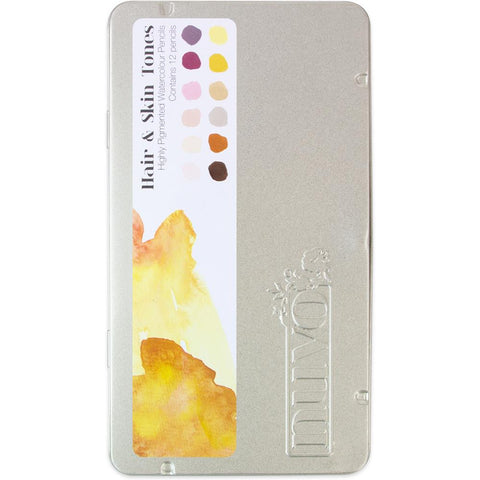Hair & Skin Tones 12-Pack Watercolor Pencils