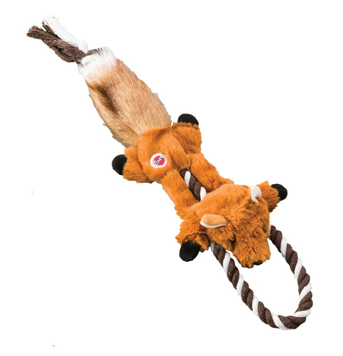 Skinneeez Fox Mini Tug Pet Toy 