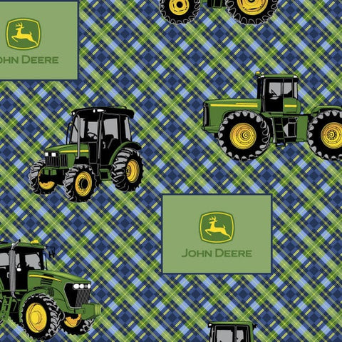 diagonal plaid, John Deere Cotton Fabric Collection 46792