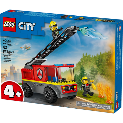 LEGO City Fire Ladder Truck, Firefighter Toy Vehicle Gift for Kids 60463
