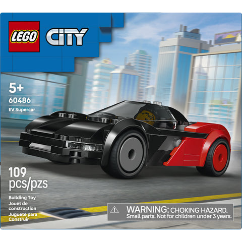 LEGO City EV Supercar Toy Building Kit and Minifigure 60486