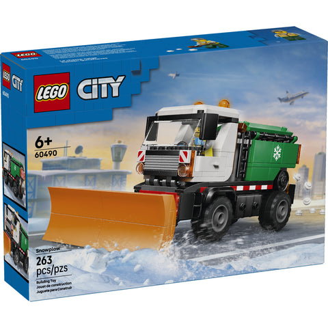 LEGO City Snowplow Truck Toy Vehicle with Minifigure 60490