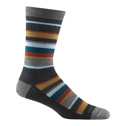 charcoal, Men's Druid Lightweight Crew Sock 6090