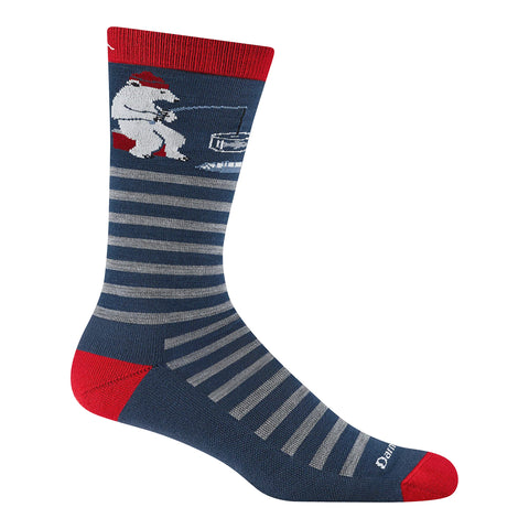 blue, Men's Wild Life Lightweight Crew Socks 6096