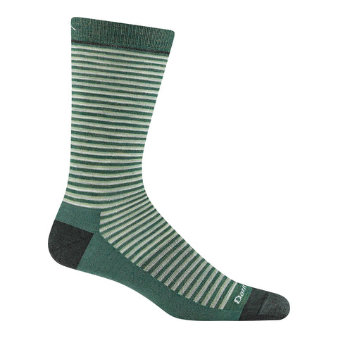 moss, Men's Microstripe Lightweight Crew Sock 6134