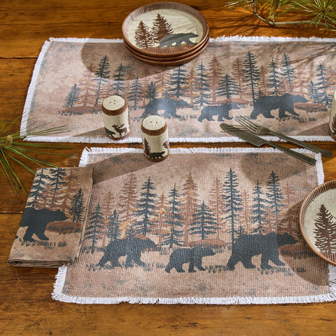 Bear Walk Cloth Napkin 6911-020
displayed on tabletop