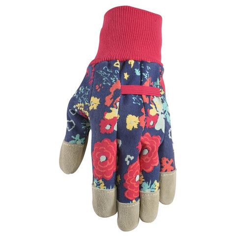 Women's Liberty Print Gardening Gloves showing back