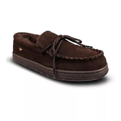 Men's Theo Moccasin Slippers EM2428 Chocolate color