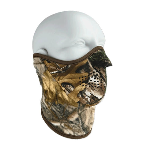 Seirus Neofleece camo Combo Scarf Face Mask on mannequin head
