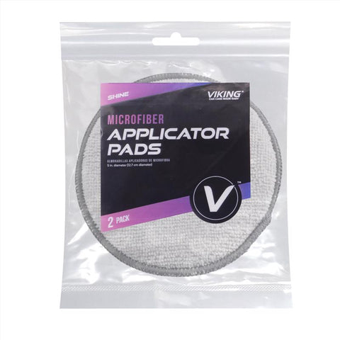 Viking 2-pack gray microfiber applicator pads in package